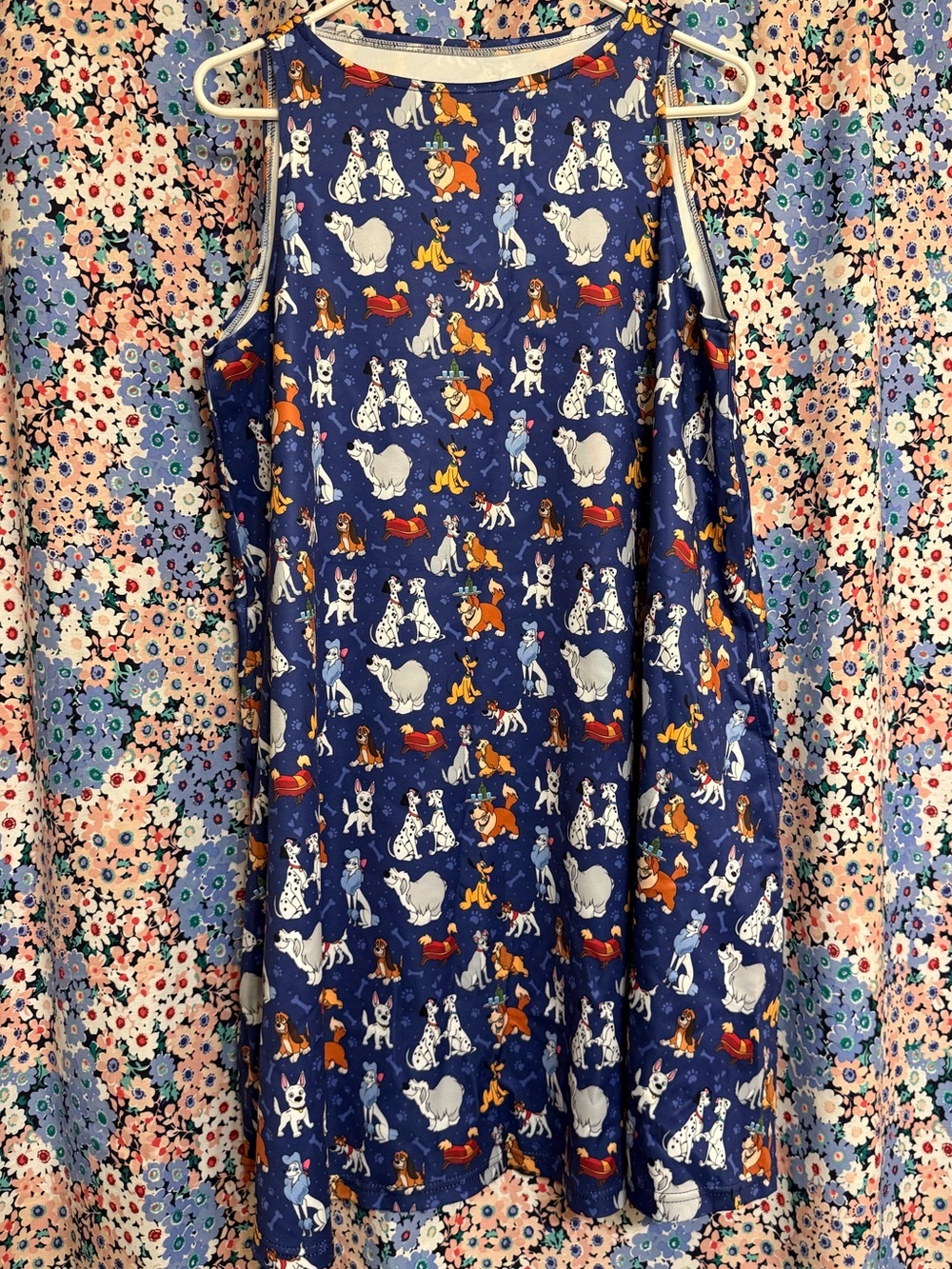 DISNEY DOGS Print Sleeveless Swing Dress 🐶